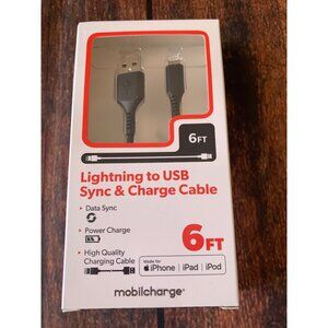 Lightning To USB Sync & Charge Cable 6FT Power Charge For iPhone iPad iPod Mobil
